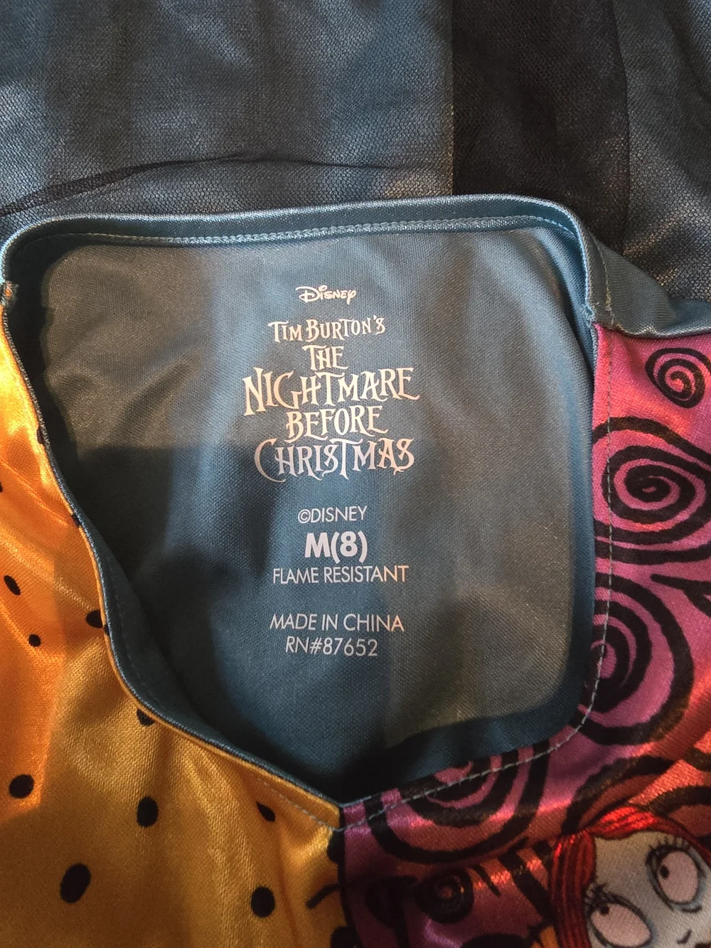 Disney Nightmare Before Christmas Sally Dress Girls Size 8